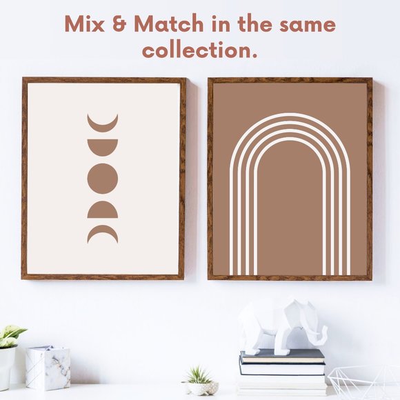 Modern Minimalist Abstract Geometric Wall Art Print Home Decor [No Frame] - Picture 6 of 7